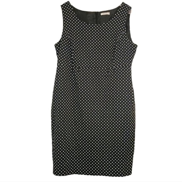 Precis | Women's Sleeveless Polka Dot Sheath Dress (Canada Size 16) - Picture 1 of 12